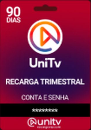 Cartão de recarga UniTV Trimestral