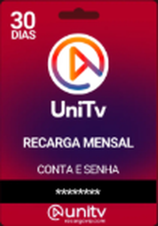 Cartão de recarga UniTV Mensal